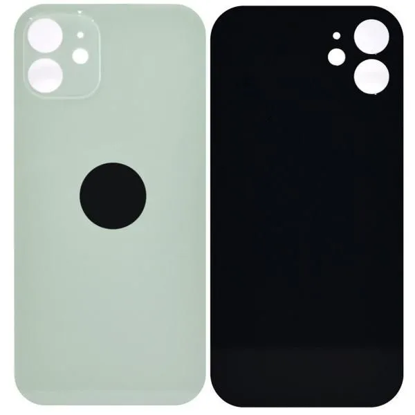 Стекло задней крышки совместим с iPhone 12 зеленый (Green) литое orig Factory