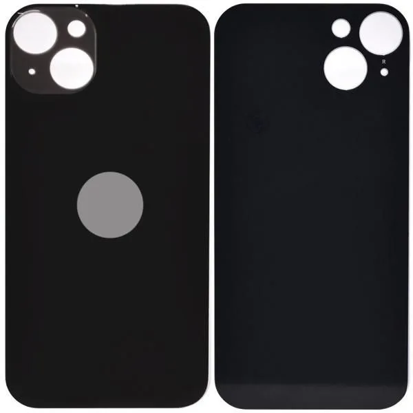 Стекло задней крышки совместим с iPhone 14 Plus темная ночь/черный (Midnight) литое orig Factory