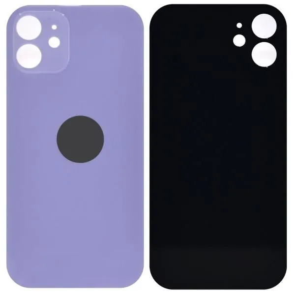 Стекло задней крышки совместим с iPhone 11 фиолетовый (Purple) литое orig Factory