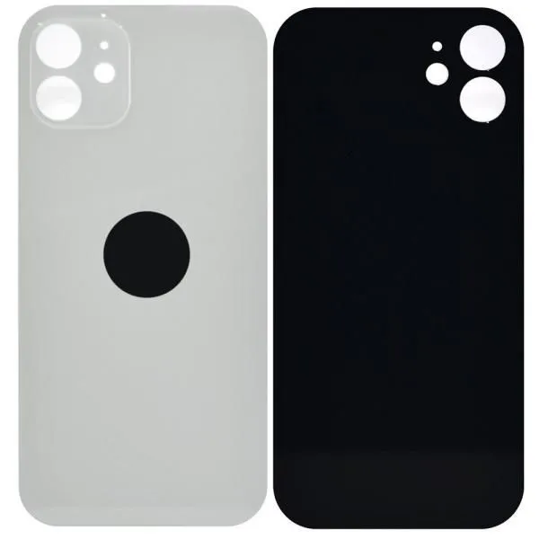 Стекло задней крышки совместим с iPhone 11 белый (White) литое orig Factory