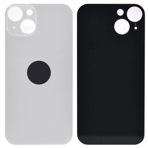 Стекло задней крышки совместим с iPhone 14 сияющая звезда/белый (Starlight) литое orig Factory