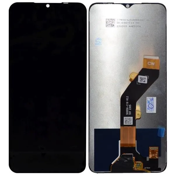 Дисплей совместим с Infinix Hot 30i/ Infinix Smart 7 Plus/Tecno Pop 7 + тачскрин черный ORIG FACTORY