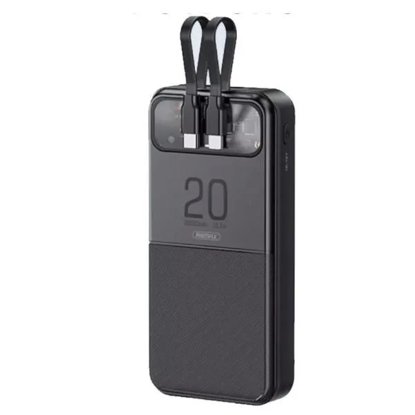 Аккумулятор внешний 20000mA REMAX Stervui RPP-620 (USB выход 2,1A, USB-C, QC 3.0, PD 20W+22.5W) черный
