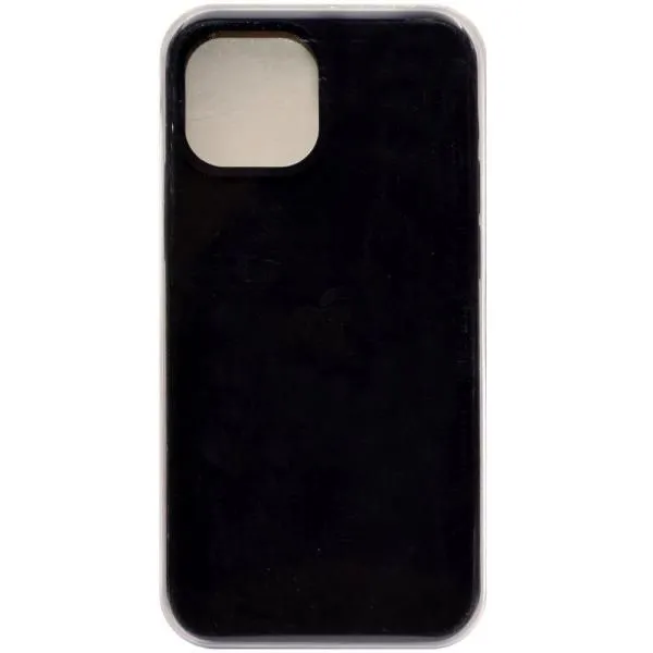 Чехол - накладка совместим с iPhone 13 mini (5.4") Soft Touch (Софт Тач) черный 18 /с логотипом/