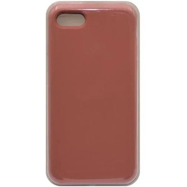 Чехол - накладка совместим с iPhone 7/8/SE Soft Touch (Софт Тач) светло-персиковый 27 /с логотипом/