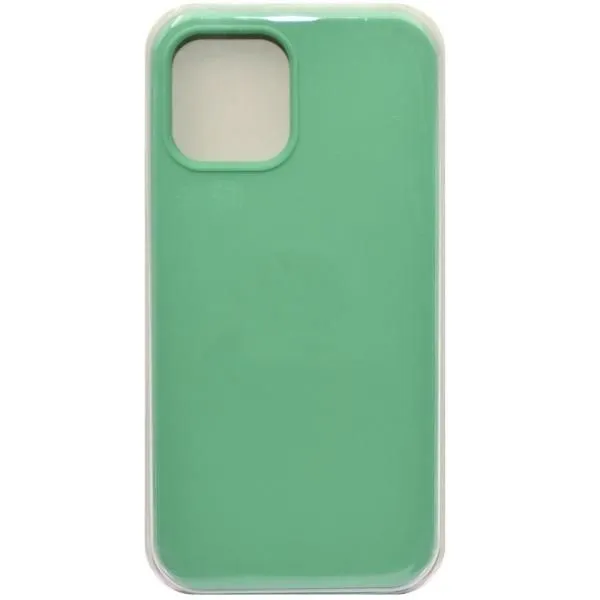 Чехол - накладка совместим с iPhone 12/12 Pro (6.1") Soft Touch (Софт Тач) бирюзовый 21 /с логотипом/