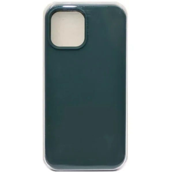 Чехол - накладка совместим с iPhone 12/12 Pro (6.1") Soft Touch (Софт Тач) сине-зеленый 60 /с логотипом/