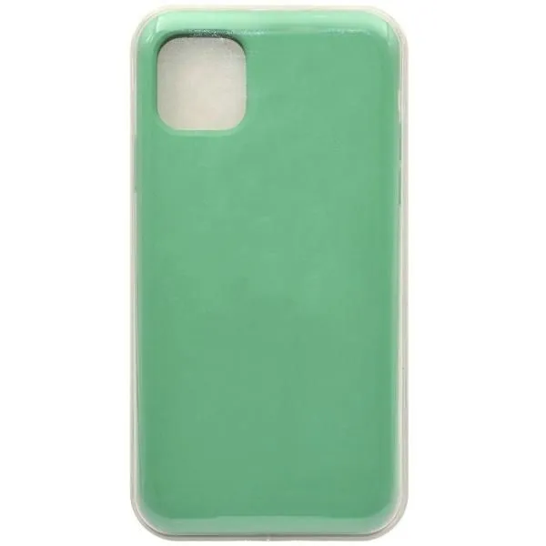 Чехол - накладка совместим с iPhone 11 Pro Max (6.5") Soft Touch (Софт Тач) бирюзовый 21 /с логотипом/