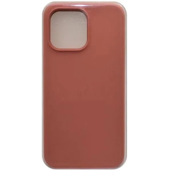 Чехол - накладка совместим с iPhone 14 Pro Max Soft Touch (Софт Тач) светло-персиковый 27 /с логотипом/