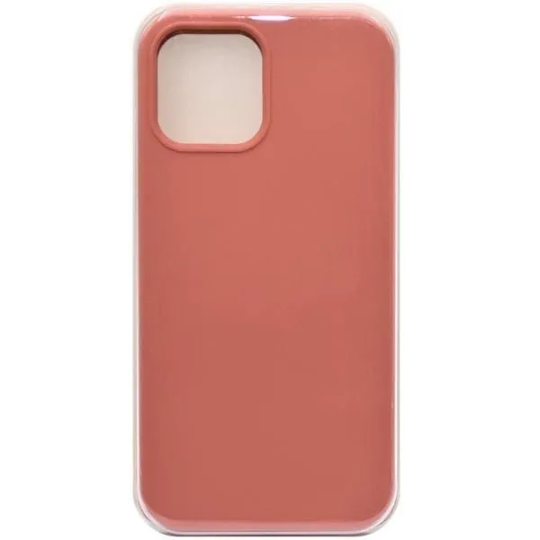 Чехол - накладка совместим с iPhone 12 Pro Max (6.5") Soft Touch (Софт Тач) светло-персиковый 27 /с логотипом/
