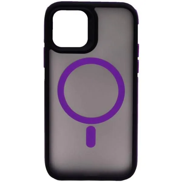 Чехол - накладка совместим с iPhone 11 Pro (5.8") Тайна, MagSafe (Магсейф), пластик+силикон фиолетовый