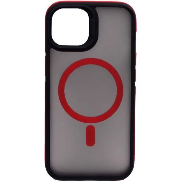 Чехол - накладка совместим с iPhone 11 Pro Max (6.5") Тайна, MagSafe (Магсейф), пластик+силикон красный