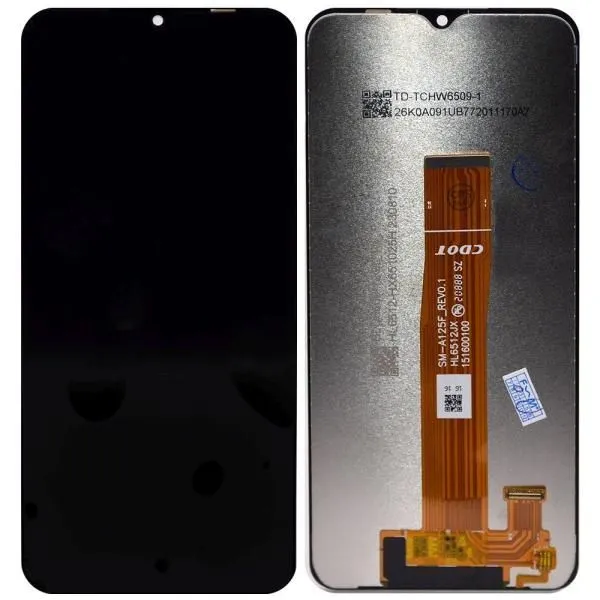 Дисплей совместим с Samsung SM-A125F/Galaxy A12 (2020) + тачскрин черный ORIG FACTORY