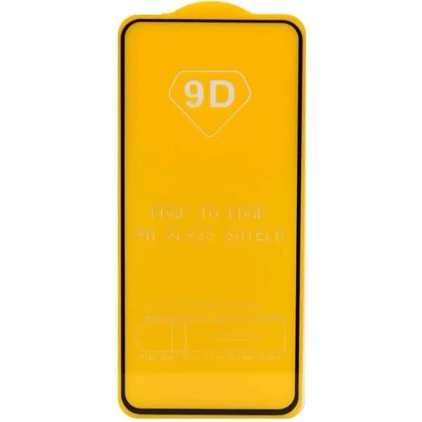Защитное стекло совместим с Xiaomi Poco M6 Pro 2,5D с рамкой черное /тех.пак/